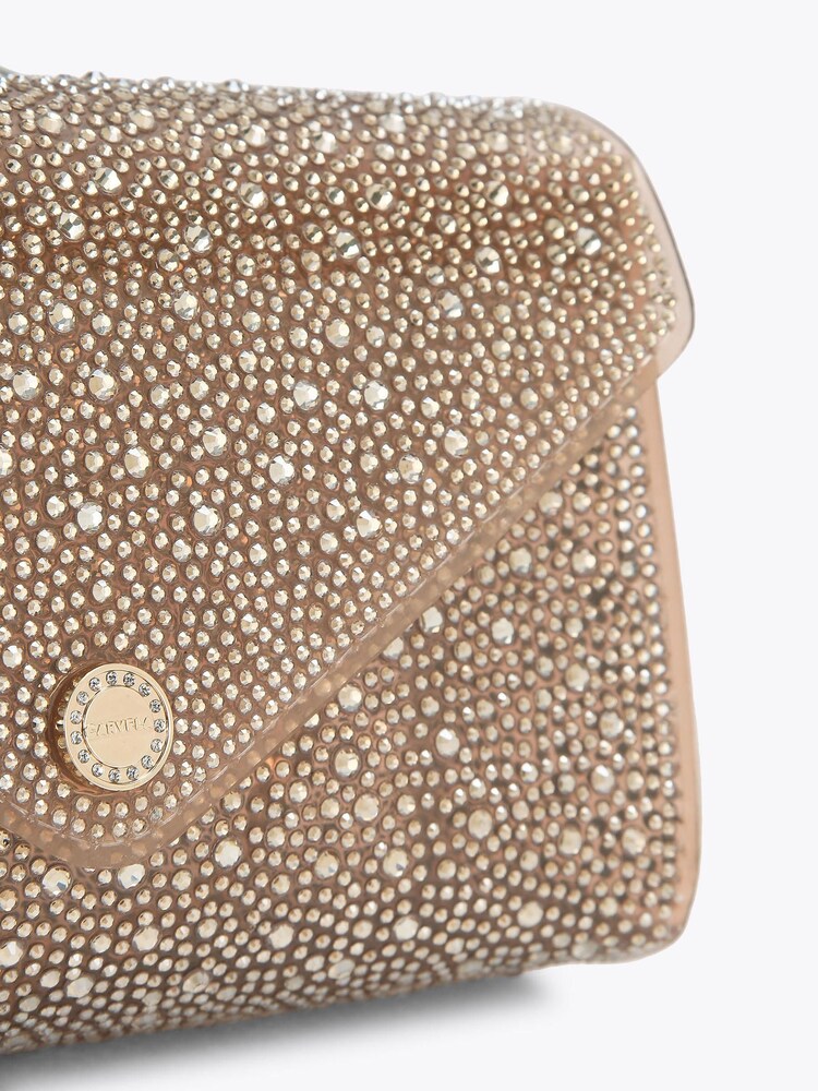 Carvela Bronze Positano Vinyl Clutch Bag - Image 5 of 5 Carvela Bronze Positano Vinyl Clutch Bag - Image 5 of 5