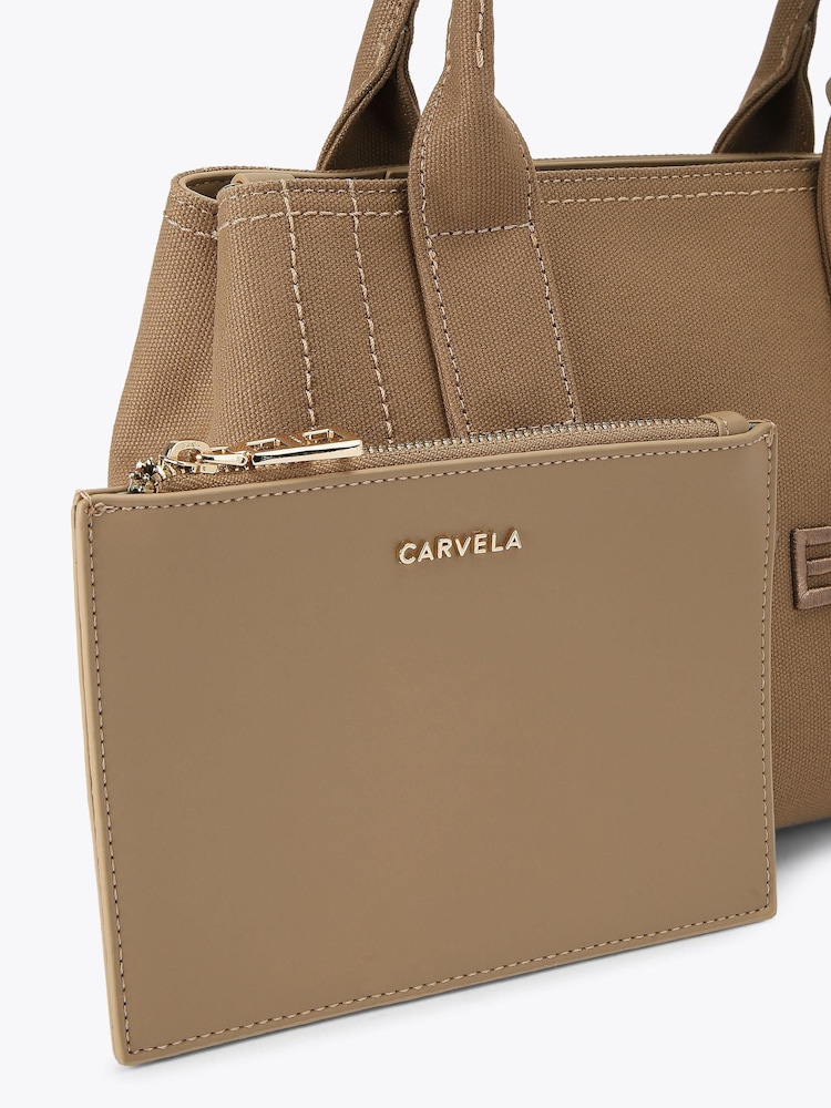 Carvela Brown Lidia Micro Tote Bag - Image 4 of 4