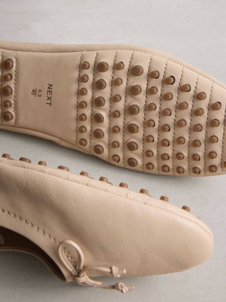 White N.Premium Leather Ballerinas - Image 6 of 6