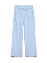 VERO MODA Blue Textured Trousers - Image 5 of 6