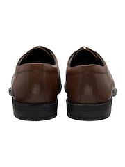 Lotus Brown Leather Lace-Up Derby Shoes - Image 3 of 4