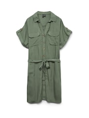 VERO MODA Green Short Sleeve Shirt Dress - Image 5 of 5