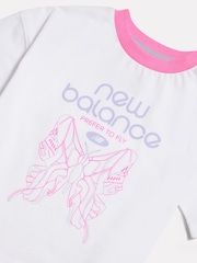 New Balance White Prefer To Fly Butterfly T-Shirt - Image 3 of 3