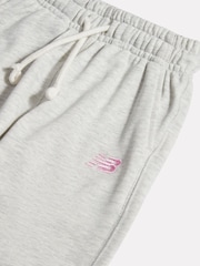 New Balance Grey French Terry Small Logo Joggers - Image 3 of 3