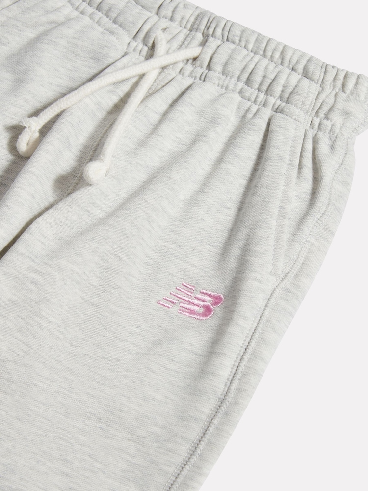 New Balance Grey French Terry Small Logo Joggers - Image 3 of 3