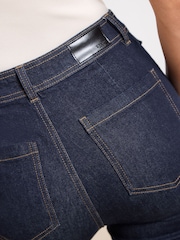 Lipsy Rinse Wash Petite High Waist Glam Flare Leg Jeans - Image 4 of 4