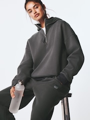Көмір сұрғылт - Active Double Layer Hoodie - 8суретінің 1 суреті