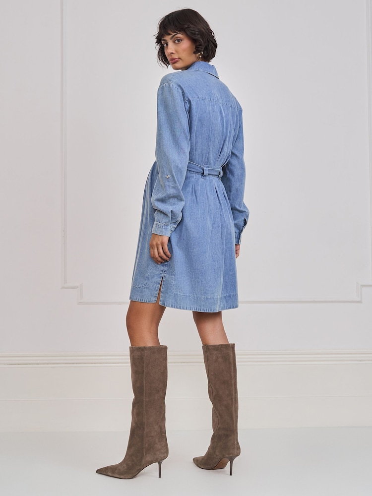 Seraphine Chambray Denim Umstands- & Still-Hemdkleid - Bild 6 von 6