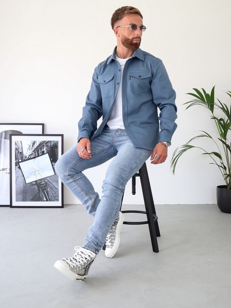 CAPO Blue Capo Over Jacket - Image 2 of 6