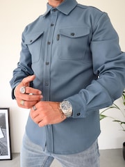 CAPO Blue Capo Over Jacket - Image 3 of 6