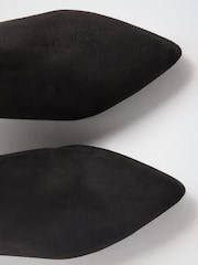 Love & Roses Black Faux Suede Kitten Ankle Boots - Image 6 of 6