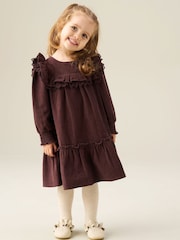 Angel & Rocket Brown Avery Cord Lace Trim Dress - Image 2 of 3