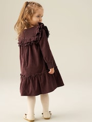Angel & Rocket Brown Avery Cord Lace Trim Dress - Image 3 of 3