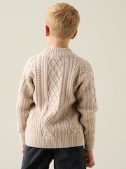 Angel & Rocket Max Zip Through Contrast Panel Knit Jumper - Bild 3 von 5
