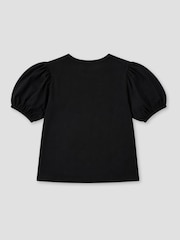 Angel & Rocket Black Aofie Bow Embellished T-Shirt - Image 7 of 7