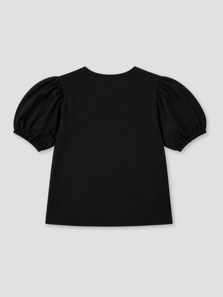 Angel & Rocket Black Aofie Bow Embellished T-Shirt - Image 7 of 7 Angel & Rocket Black Aofie Bow Embellished T-Shirt - Image 7 of 7