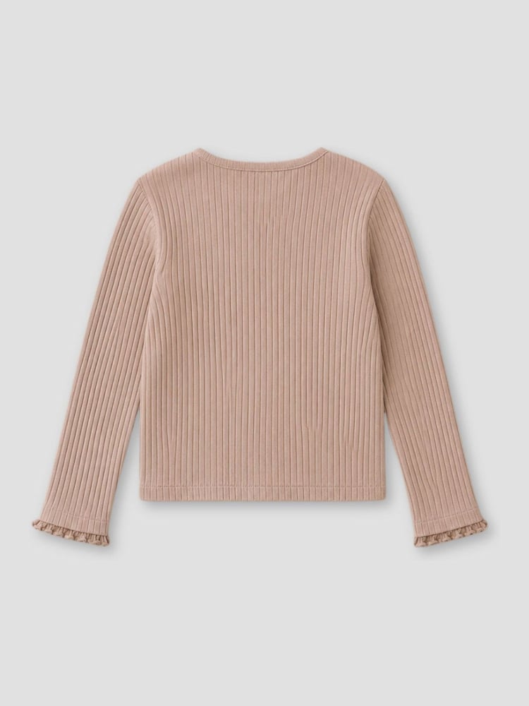Καφετί - Angel & Rocket Nellie Rib Long Sleeve Top - Εικόνα 4 από 4