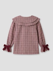 Angel & Rocket Clara Double Collar Check Blouse - תמונה 8 מתוך 8