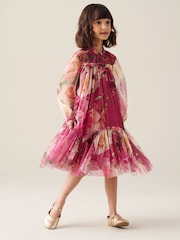 Angel & Rocket Pink Isadora Mesh Dress - Image 3 of 6