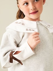 Angel & Rocket Grey Haddie Mock Layered Sweat Top - Image 4 of 4