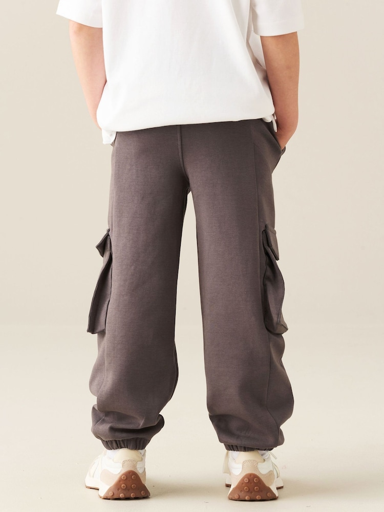 Angel & Rocket Grey Frank Mix Panelled Cuffed Joggers - Image 2 of 6