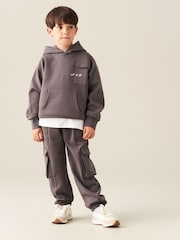 Angel & Rocket Grey Frank Mix Panelled Cuffed Joggers - Image 4 of 6