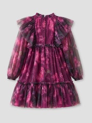 Angel & Rocket Purple Estella Tiered Mesh Dress - Image 6 of 6