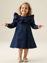 Angel & Rocket Blue Paige Denim Collar Dress - Image 1 of 4