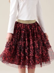 Angel & Rocket Red Isabelle Mesh Print Skirt - Image 1 of 6