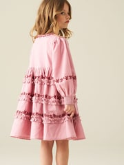 Angel & Rocket Pink Reyna Embroidered Dress - Image 2 of 6