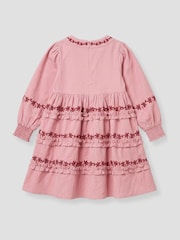 Angel & Rocket Pink Reyna Embroidered Dress - Image 6 of 6