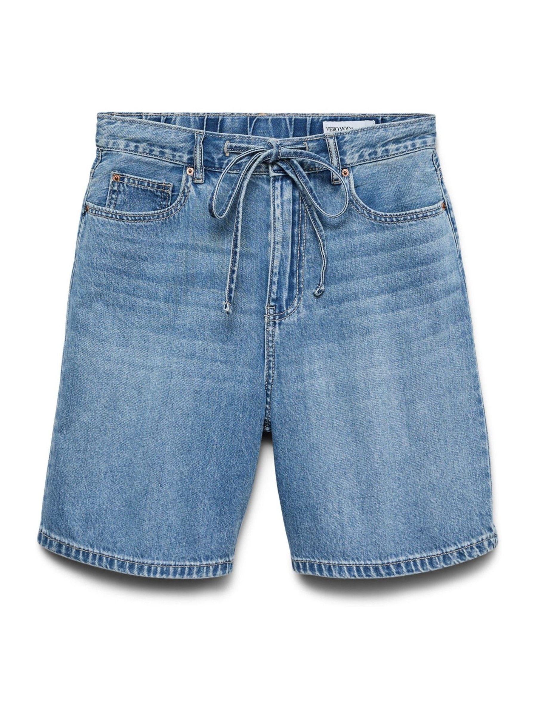 Buy VERO MODA Blue Mid Rise Denim Bermuda Shorts from Next USA