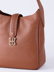 Lakeland Leather Brown Dalston Hobo Bag - Image 5 of 7