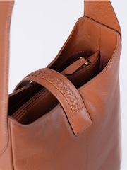 Lakeland Leather Brown Dalston Hobo Bag - Image 7 of 7