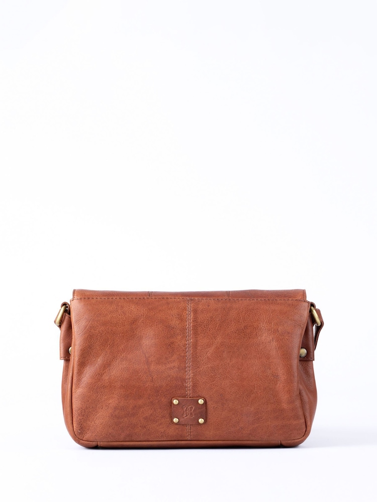 Lakeland Leather Brown Patterdale Cross-Body Bag - Image 2 of 7