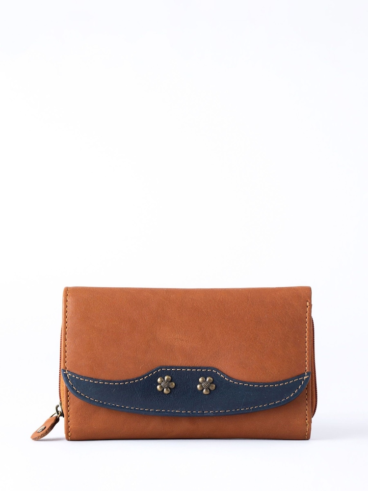 Coñac - Lakeland Leather Hartsop Flapover Purse - Imagen 1 de 6