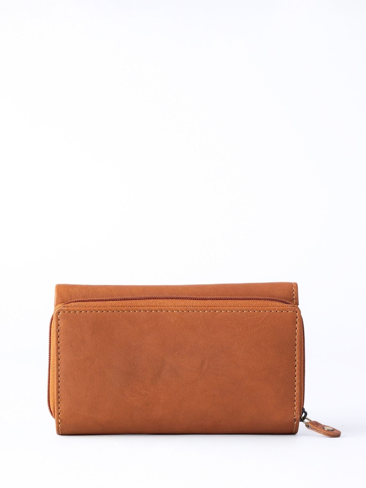 Coñac - Lakeland Leather Hartsop Flapover Purse - Imagen 2 de 6