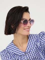 Γυαλιά ηλίου Oliver Bonas Crystal Hexagonal - Εικόνα 5 του 5