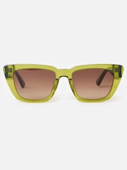 Oliver Bonas Angled Square Acetate Sunglasses - Bild 1 von 5
