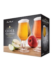 Jeray Set of 2 Clear Final Touch Cider Glasses - Image 3 of 4