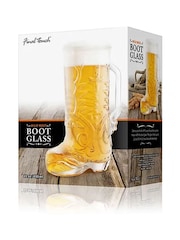 Jeray Set of 2 Clear Final Touch Wild West Boot Glass 650ml - Image 3 of 4