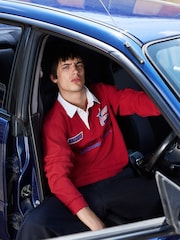 أحمر - EDIT Racing Badge Rugby Shirt - صورة 4 من 9