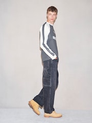 Black EDIT Ultra Baggy Jeans - Image 1 of 5