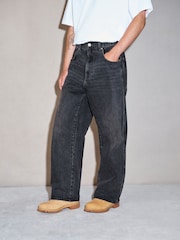 Black EDIT Ultra Baggy Jeans - Image 3 of 5