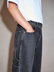 Black EDIT Ultra Baggy Jeans - Image 4 of 5