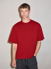Red Heavyweight Boxy EDIT T-Shirt - Image 4 of 8