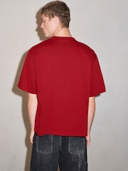 Red Heavyweight Boxy EDIT T-Shirt - Image 5 of 8