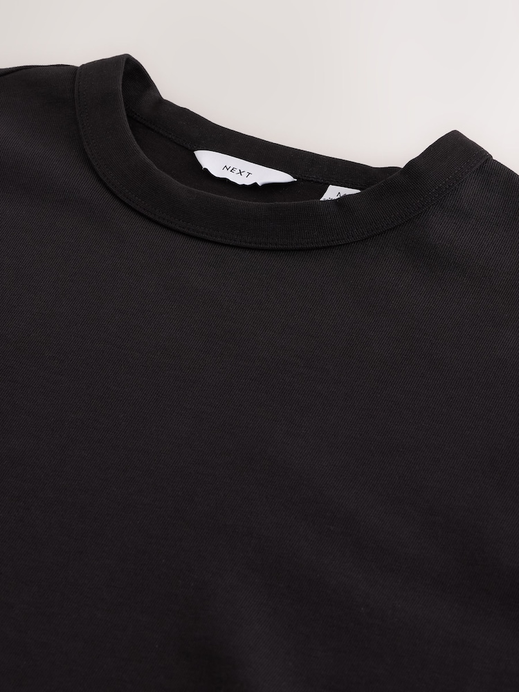 Musta - Long Sleeve Heavyweight Boxy Edit T-Shirt - Kuva 8 / 8