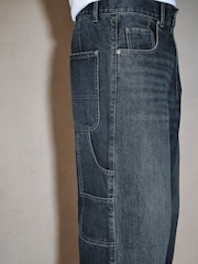 Dark Blue EDIT Ultra Baggy Jeans - Image 6 of 6