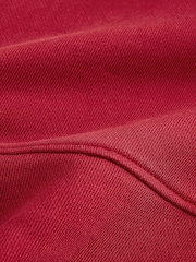 Red EDIT Heavyweight Jersey Relaxed Fit Zip Up Hoodie - Image 9 of 9